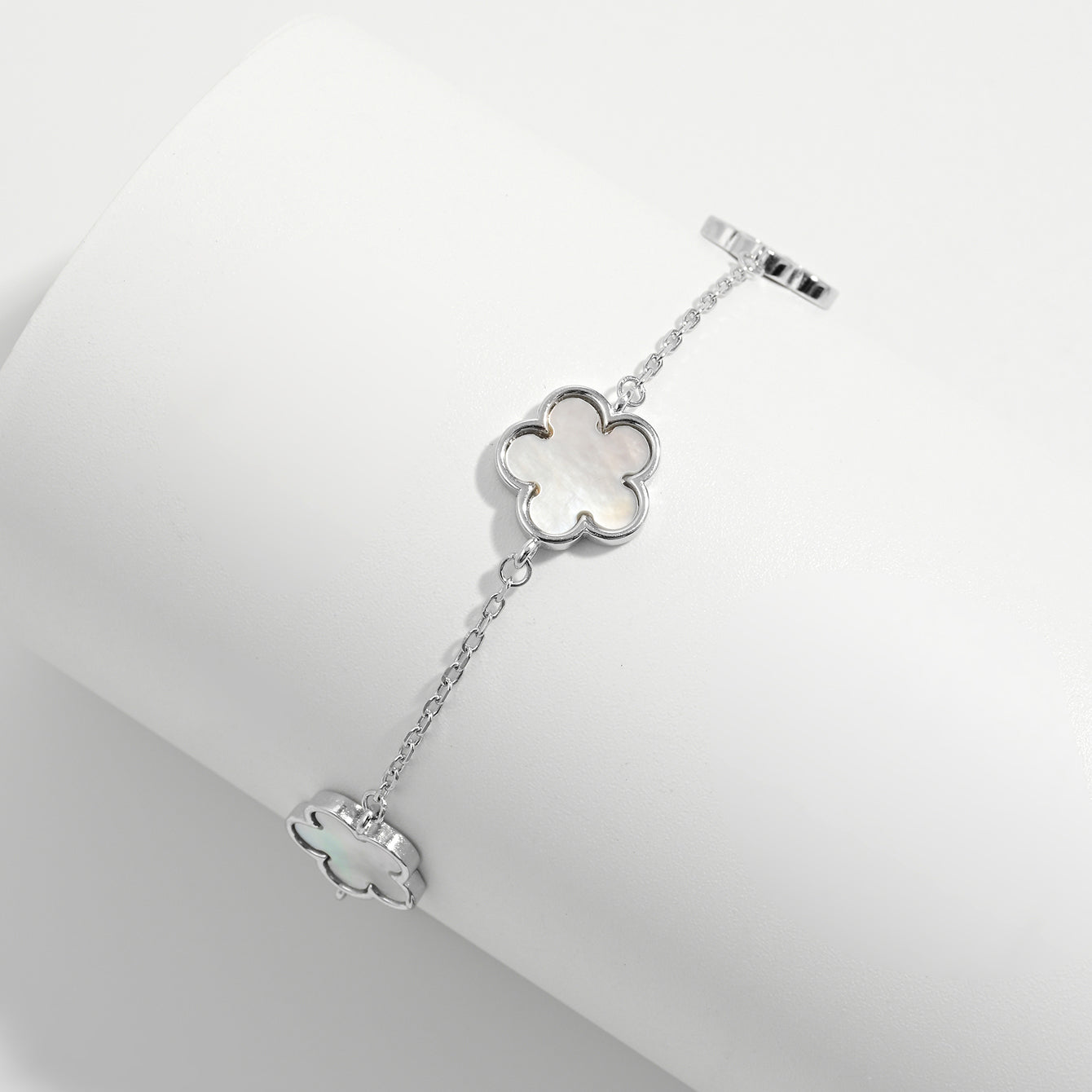 Flower Silver Bracelet